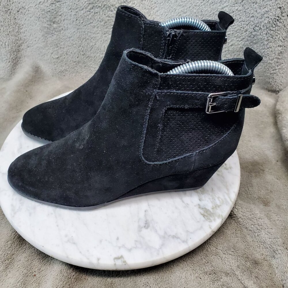Alex Marie Shoes Womens Size 7 Daria Black Suede Ankle Boots